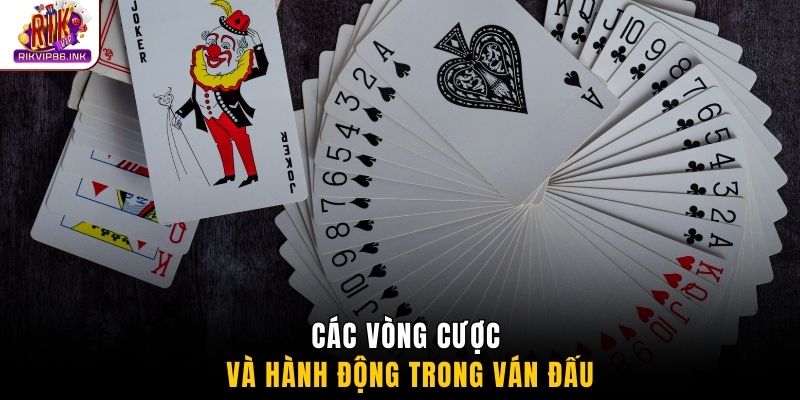 Các vòng cược và hành động trong ván đấu