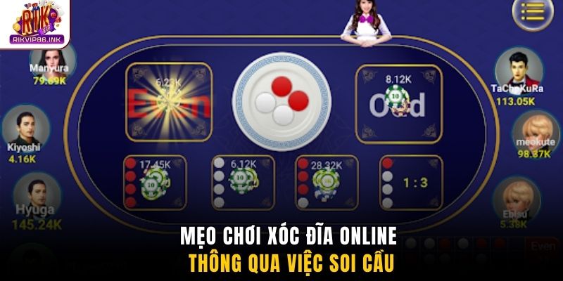 Mẹo chơi xóc đĩa online thông qua việc soi cầu